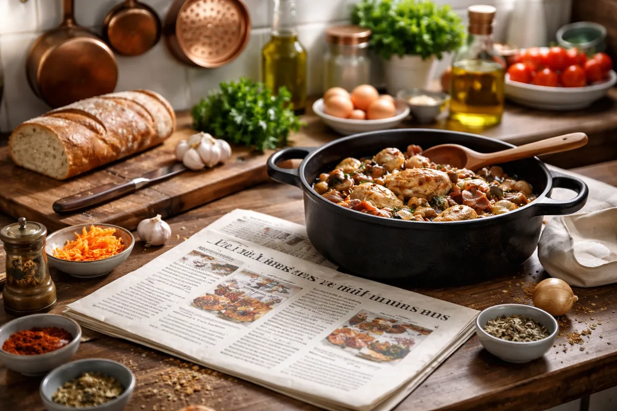 Où trouver des recettes traditionnelles dans une cuisine de gazette