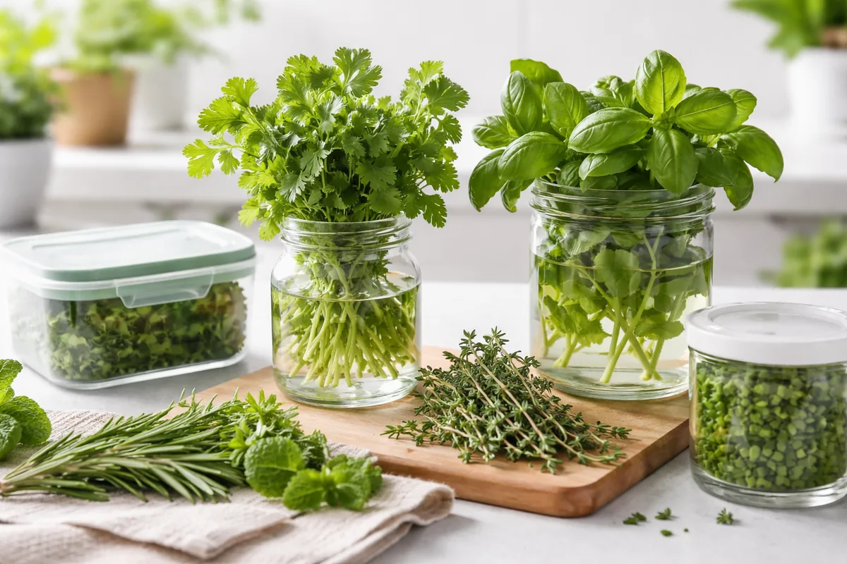 Quelle est la meilleure méthode pour conserver les herbes fraîches en cuisine